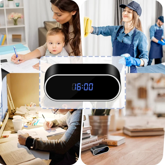 Alt view image 7 of 7 - WiFi Clock Hidden Camera 1080P HD Spy Camera Wireless Nanny Cam, No Audio | Indoor Security Camera with Motion Detection, Night Vision, APP Remote Viewing, Mini Camera for Home/Office/Pets