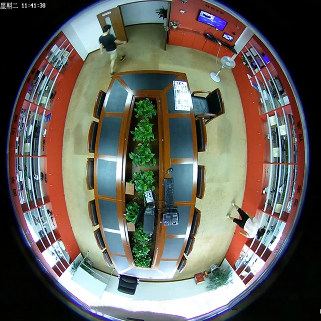 Alt view image 6 of 6 - DCSEC HD 1080P 360 Degree Dome Surveillance Cameras Indoor Outdoor 4 in 1 (TVI/AHD/CVI/CVBS BNC Analog System) 1.44mm Fisheye CCTV View Round Wide Angle Security Camera Coax