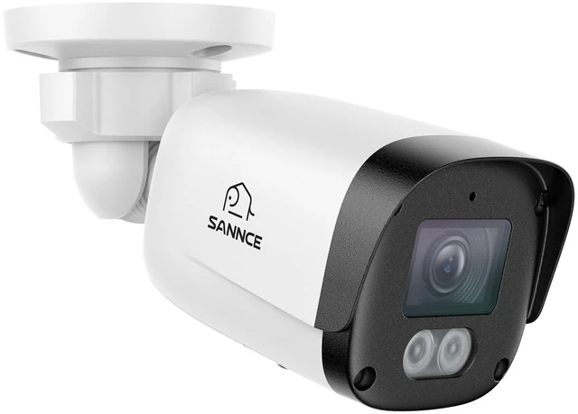 Main image of SANNCE 5MP Super HD PoE IP Security Camera with 2-Way Audio,100ft Night Vision,IP67 Weatherproof, Human/Vehicle Detection,H.265+ Indoor/Outdoor Surveillance Camera