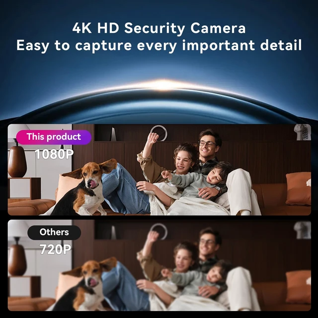 Alt view image 2 of 7 - ASWNS Wireless WiFi Security Camera with Clock with Loop Recording, Night Vision, Local & Cloud Storage