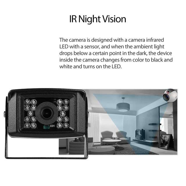 Alt view image 3 of 7 - REVODATA 5MP Mini POE IP Camera,IP65 Waterproof 18 pcs LEDs IR Night Vision 3.6mm Lens Indoor/Outdoor Security Mini IP Camera,Small POE P2P Video Cam,Motion Detection (I704-P-HS)