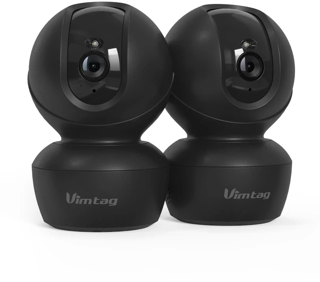 Main image of VIMTAG 5G 4MP Security Camera Indoor, 2 Pack Dog Camera with Speaker 360 Motion Tracking, IR Night Vision, Indoor Cameras for Home Security Puppy Cat, 2-Way Audio, Support Alexa, Card (Not Included)
