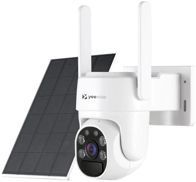 Main image of yeewise Home Security Cameras System, 4MP Solar Security Cameras Wireless | Add-on Cam, 360° Pan & Tilt, WiFi-6, Color Night Vision, Motion Detection, 5G & 2.4G WiFi, Local Storage, No Subscription