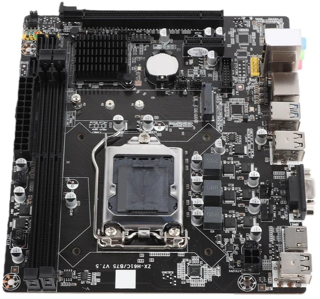 Main image of Yctze LGA 1155 Desktop Computer Motherboard with USB3.0, Mainboard Supporting B75, DDR3 1700, Compatible with I7 2600, I3-530 Core Processors, FlexATX