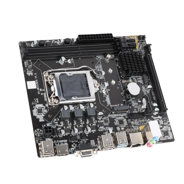 Alt view image 5 of 7 - Yctze LGA 1155 Desktop Computer Motherboard with USB3.0, Mainboard Supporting B75, DDR3 1700, Compatible with I7 2600, I3-530 Core Processors, FlexATX