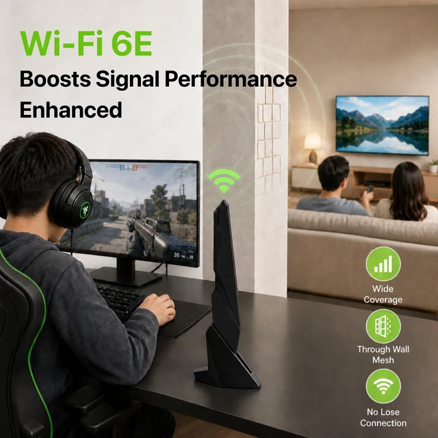 Alt view image 7 of 7 - SAMXI SMA WiFi 6e 2T2R Antenna 2.4G/5G Dual Band for GIGABYTE AORUS Z390 Z270 Z370 Z490 Z590 Z690 X470 X570 X570S X570I H470 H470I H610 B460 B450 B550 B560 B660 AX X299X Magnetic Base PC Desktop