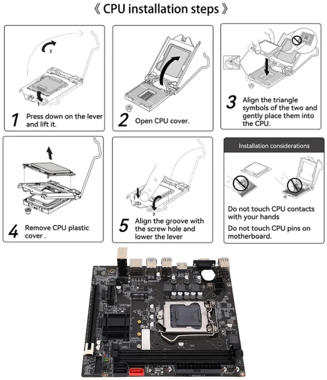 Alt view image 6 of 7 - B75 Motherboard, High Performance LGA1155 Gaming Motherboard with Dual Mode M.2 NVME NGFF 16GB DDR3 Support for i7 3770K E3 V2 8 Layer PCB Industrial Grade