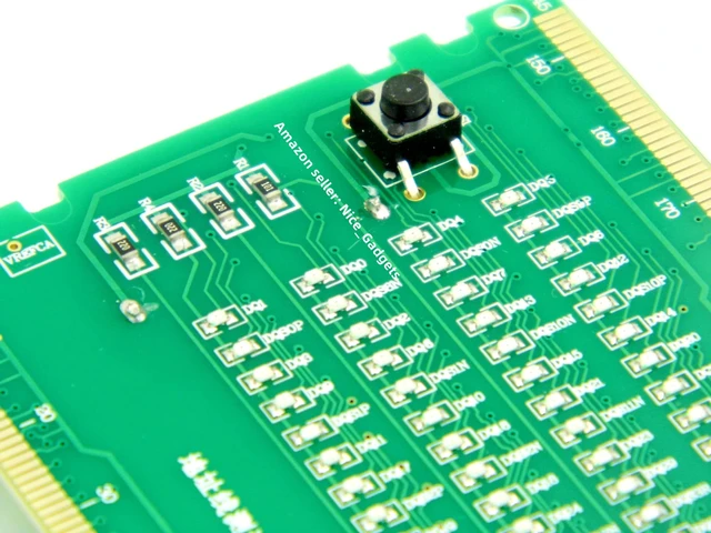 Alt view image 7 of 7 - Nice DDR4 Desktop PC Server Memory RAM Module and Computer Motherboard RAM Slot Easy Test Quick Diagnostic Analyzer LED Tester Card Complete Set Solution Kit 288 Pin All Speed Voltage ECC and nonECC