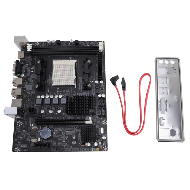 Alt view image 6 of 7 - Wisoqu A78SD3 Desktop Motherboard, AM3 Socket for Series APU Processor with 2 Channel DDR3 16GB RAM, 4 3.0 Ports, PCIe X16