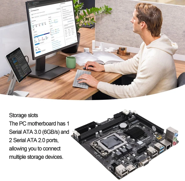 Alt view image 4 of 7 - Tangxi H81 Gaming Motherboard, Mini ITX Computer Motherboard, Dual Channel DDR3, LGA 1150, M.2 Nvme Hard Drive & WiFi Slot, 6Gb / s Serial ATA3.0, PCI E X16, I/O Ports