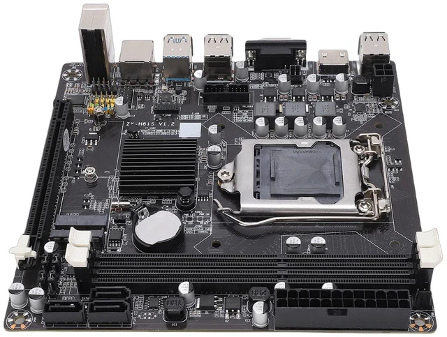 Main image of Goshyda Gaming Mini ITX Motherboard with Dual Channel DDR3 for Core I3 I5 I7 Support for LGA1150, Fast M.2 NVMe Slot PCI Express X16 for Hardcore