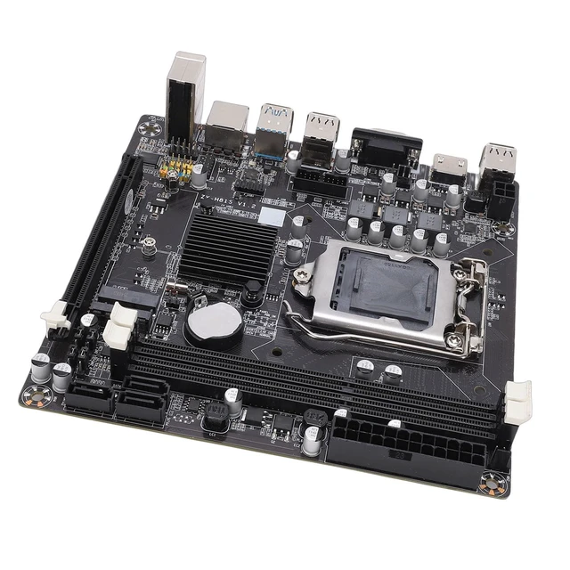 Alt view image 5 of 7 - Goshyda Gaming Mini ITX Motherboard with Dual Channel DDR3 for Core I3 I5 I7 Support for LGA1150, Fast M.2 NVMe Slot PCI Express X16 for Hardcore