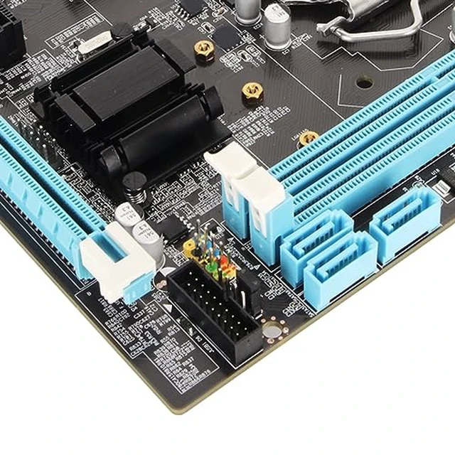Alt view image 7 of 7 - H61 LGA 1155 Gaming ATX Motherboard for LGA1155 Socket I3 I5 I7, Channel 8GB DDR3, VGA 100Mbps LAN, HDMI, PCIe 3.0 x16 Slot, PCIe x1, M.2 NVMe NGFF Slot
