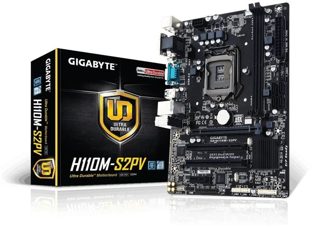 Main image of Gigabyte GA-H110M-S2PV (LGA1151/ Intel H110/ DDR4/ SATA3/ USB3.0/ A&GbE/Micro ATX/Motherboard)