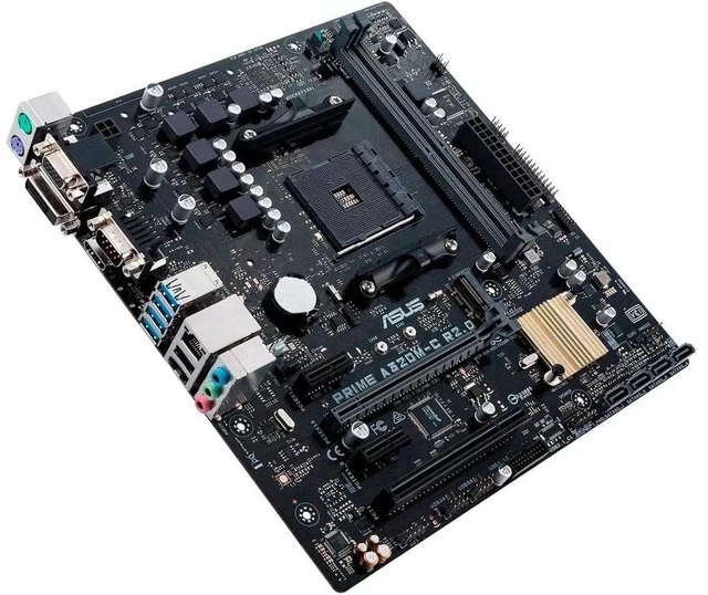 Alt view image 3 of 6 - ASUS Prime A320M-C R2.0 AMD Ryzen AM4 DDR4 HDMI DVI-D VGA M.2 USB 3.0 Micro-ATX A320 Motherboard