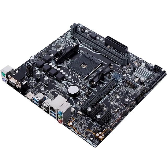 Alt view image 4 of 6 - ASUS Prime A320M-K AMD Ryzen AM4 DDR4 HDMI VGA M.2 USB 3.1 Micro-ATX Motherboard
