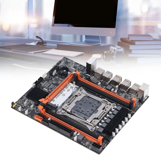 Alt view image 7 of 7 - LGA 2011-3 DDR4 Motherboard - Supports for H81, DDR4 2666/2400/2133MHz, 1x PCIe x16 & X1, USB 3.0, USB2.0, SATA, RJ45, NVME M.2 PC Mainboard for Desktop