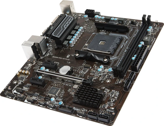 Alt view image 2 of 5 - MSI B350M PRO-VD Plus Motherboards