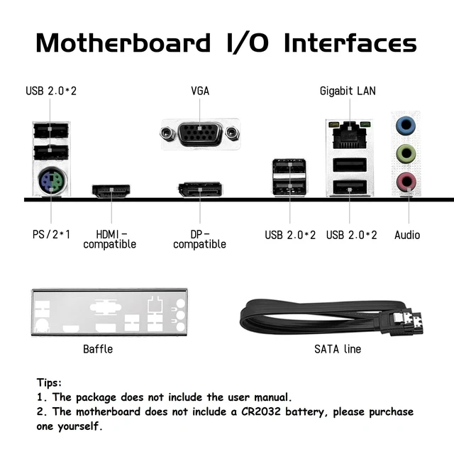Alt view image 6 of 7 - SHANGZHOAYUAN B450 AM4-K Motherboard AMD Gaming Motherboard for Ryzen 1-5th gen Processors (M-ATX, DDR4 Max 128GB, NVME M.2, PCIe 3.0, SATA 3.0, USB 3.0, HDMI-Compatible, DP, Gigabit LAN)