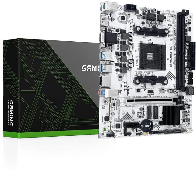 Main image of SHANGZHAOYUAN A520M-GL Motherboard AMD AM4 for Ryzen 3-5th gen CPUs DDR4 | M-ATX, PCIe 3.0, NVME/NGFF M.2, WIFI M.2, SATA 3.0, Gigabit Network, PCIe 3.0