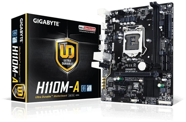 Main image of GIGABYTE GA-H110M-A LGA1151 Intel H110 Micro ATX DDR4 Motherboard