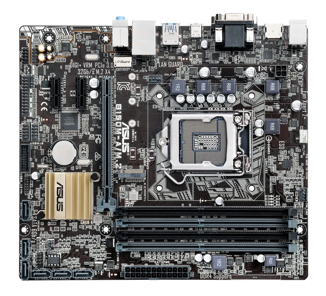 Alt view image 2 of 6 - ASUS B150M-A/M.2 LGA1151 DDR4 M.2 HDMI DVI USB3.0 B150 MicroATX Motherboard DIMM LGA 1150 Motherboards