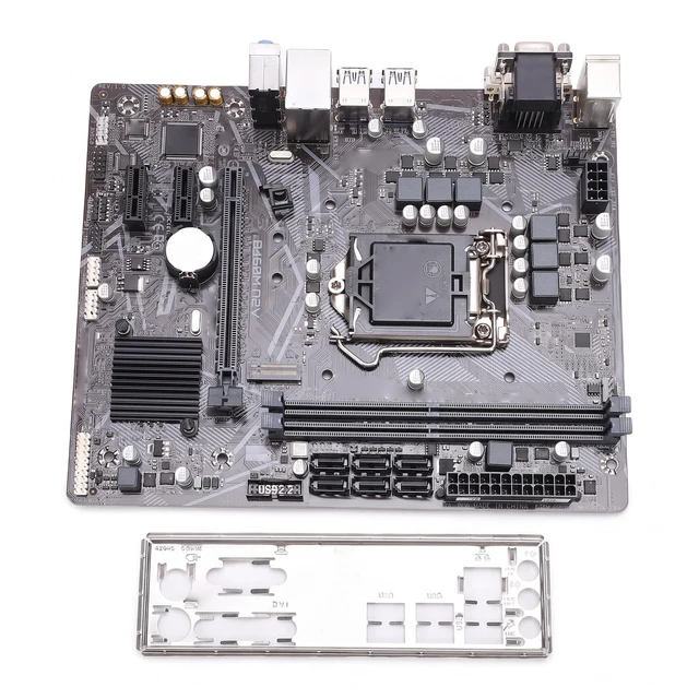 Main image of GOWENIC B460M D2V Computer Motherboard, LGA 1200 DDR4 M ATX PC Gaming Motherboard for Core i9 i7 i5 i3, Serial ATA III, DVI and VGA Port, USB 3.2, USB 2.0, 1xPCI E X1