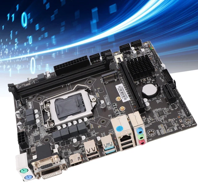 Alt view image 3 of 7 - VBESTLIFE H310 Computer Motherboard, LGA 1151 Channel DDR4 M.2 NVMe M ATX Motherboard for Inter Series, Support, VGA, DVI, USB3.0, for DIY PC Computer