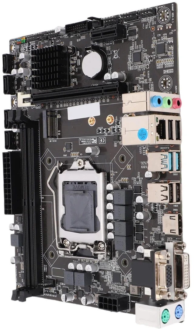 Alt view image 5 of 7 - VBESTLIFE H310 Computer Motherboard, LGA 1151 Channel DDR4 M.2 NVMe M ATX Motherboard for Inter Series, Support, VGA, DVI, USB3.0, for DIY PC Computer