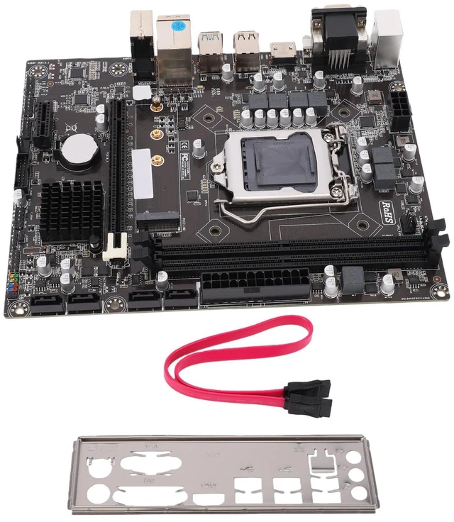 Alt view image 7 of 7 - VBESTLIFE H310 Computer Motherboard, LGA 1151 Channel DDR4 M.2 NVMe M ATX Motherboard for Inter Series, Support, VGA, DVI, USB3.0, for DIY PC Computer