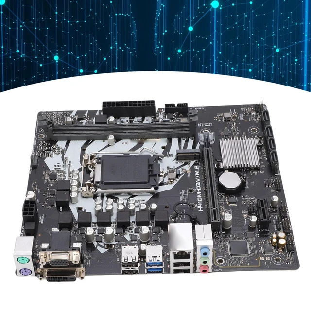 Alt view image 3 of 7 - Jectse Computer Motherboard, LGA 1200 DDR4 2933 2666 2400 2133MHz Dual Channel Mainboard with 4xSATA3.0, 4xUSB2.0, 1xPCIEx16, for 10th Gen Core Pentium Celeron Processors