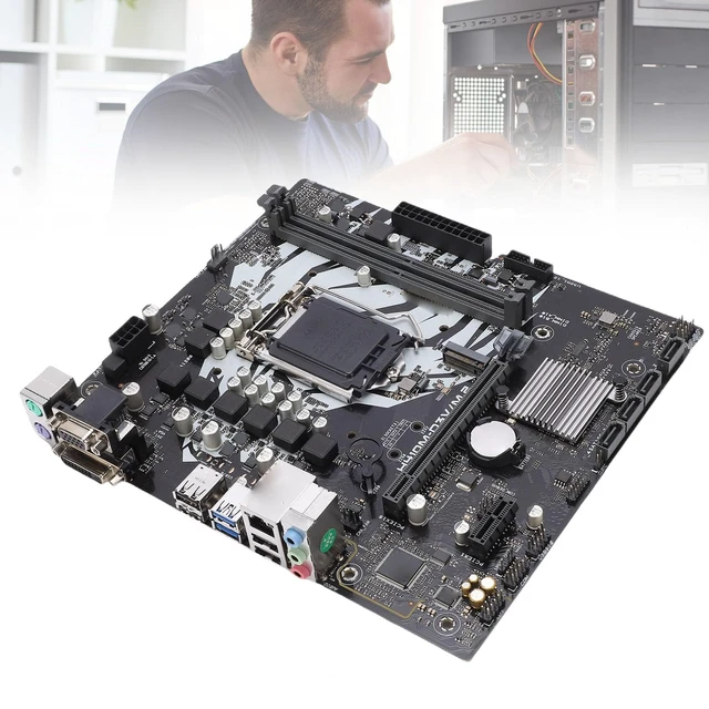 Alt view image 4 of 7 - Jectse Computer Motherboard, LGA 1200 DDR4 2933 2666 2400 2133MHz Dual Channel Mainboard with 4xSATA3.0, 4xUSB2.0, 1xPCIEx16, for 10th Gen Core Pentium Celeron Processors