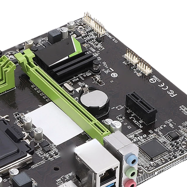 Alt view image 5 of 7 - Dpofirs Computer B150M Motherboard, Micro ATX, for LGA 1151 | 1 * PCI-E X16 & 1 * PCI-E X1, 2 x DDR4 DIMM slots, 6 x USB 3.0, 6 x USB 2.0, 1 x DVI, 1 x VGA