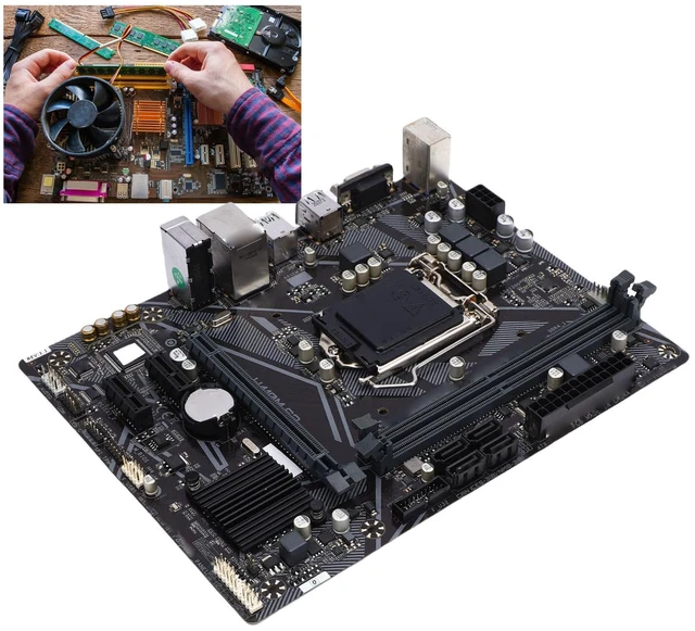 Alt view image 3 of 7 - ciciglow H410M - S2 Motherboard, LGA1200 10th Gen Core i9 i7 i5 i3, 2 Channel DDR4 Memory, PCI E3.0X16, 4 Serial ATA, M.2 Slot, VGA, M ATX Motherboard