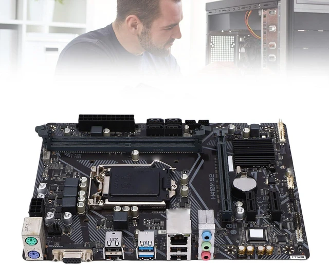 Alt view image 4 of 7 - ciciglow H410M - S2 Motherboard, LGA1200 10th Gen Core i9 i7 i5 i3, 2 Channel DDR4 Memory, PCI E3.0X16, 4 Serial ATA, M.2 Slot, VGA, M ATX Motherboard