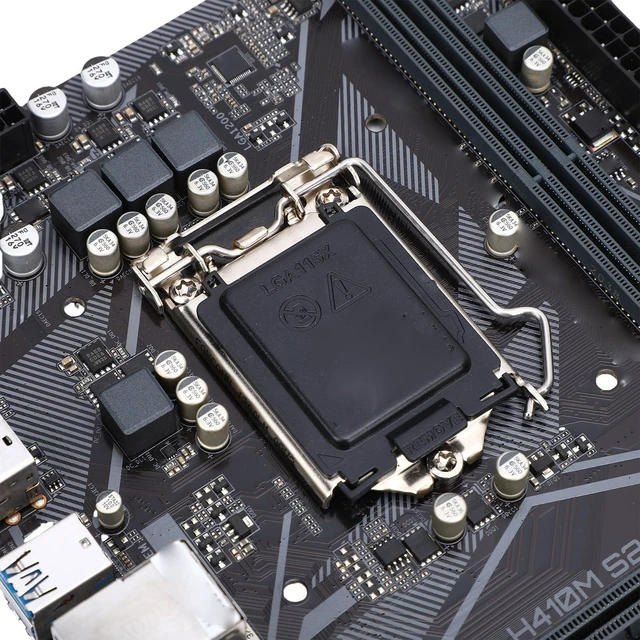 Alt view image 7 of 7 - ciciglow H410M - S2 Motherboard, LGA1200 10th Gen Core i9 i7 i5 i3, 2 Channel DDR4 Memory, PCI E3.0X16, 4 Serial ATA, M.2 Slot, VGA, M ATX Motherboard