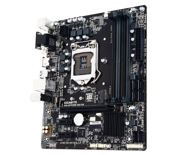Alt view image 3 of 4 - GIGABYTE LGA1151 Intel B150 Micro ATX DDR4 Motherboard, GA-B150M-DS3H