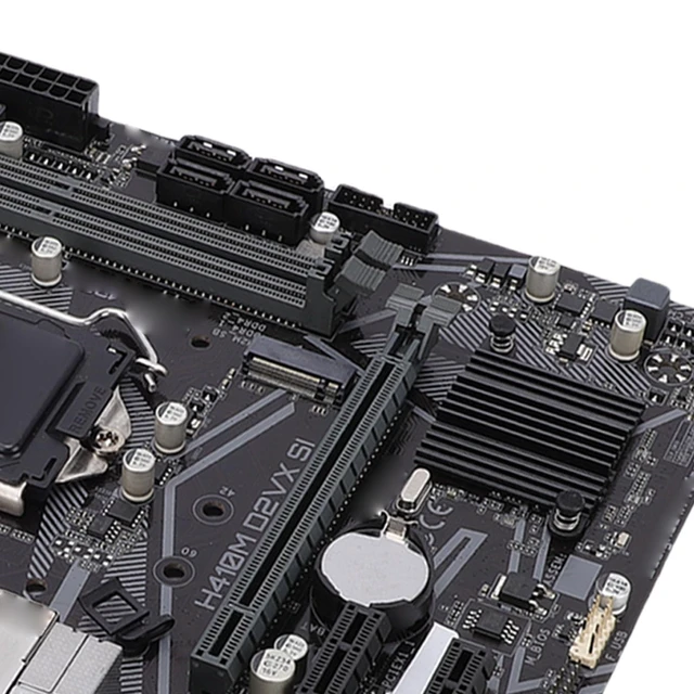 Alt view image 6 of 7 - Tangxi H410M D2VX SI Computer Motherboard, M ATX Desktop Motherboard with 2 DDR4 DIMM Slots for LGA 1200 10th Gen CPU, Support 2933 2666 2400 2133MHz, VGA DVI Output