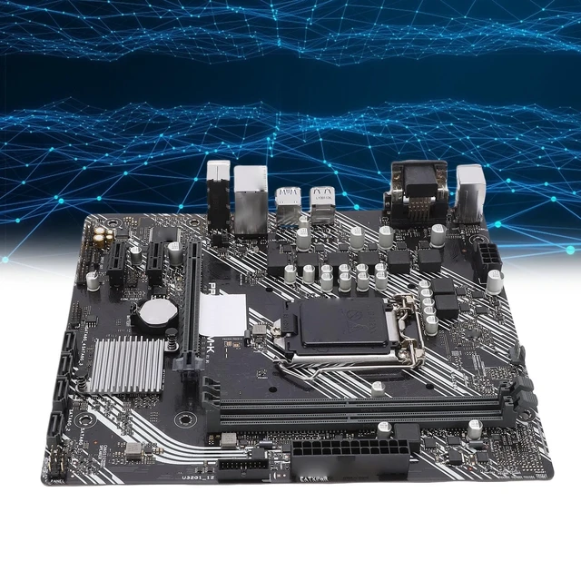 Alt view image 3 of 7 - ciciglow Prime H410M K Motherboard, LGA 1200, 2 Channel DDR4 Memory, PCI E3.0X16, 4 Serial ATA, HDMI, M ATX Motherboard for 10th Gen Processor