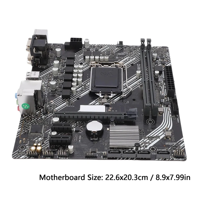 Alt view image 4 of 7 - ciciglow Prime H410M K Motherboard, LGA 1200, 2 Channel DDR4 Memory, PCI E3.0X16, 4 Serial ATA, HDMI, M ATX Motherboard for 10th Gen Processor