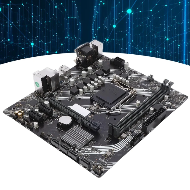 Alt view image 5 of 7 - ciciglow Prime H410M K Motherboard, LGA 1200, 2 Channel DDR4 Memory, PCI E3.0X16, 4 Serial ATA, HDMI, M ATX Motherboard for 10th Gen Processor