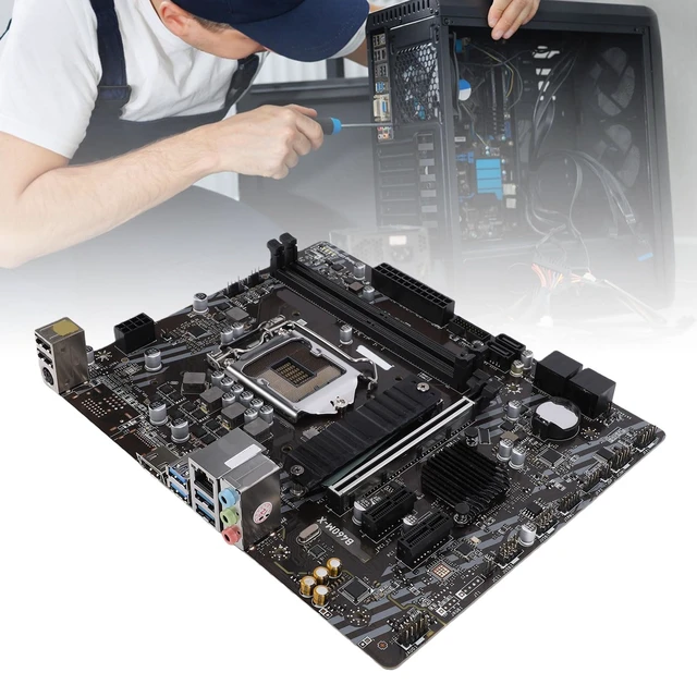 Alt view image 3 of 7 - Wisoqu B460M Gaming Motherboard LGA 1200, with Dual DDR4 Slots for 10th Gen Core I9 I7 I5 I3 Celeron