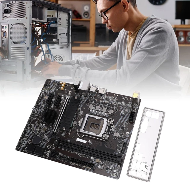 Alt view image 2 of 7 - Wisoqu B460M Gaming Motherboard LGA 1200, with Dual DDR4 Slots for 10th Gen Core I9 I7 I5 I3 Celeron