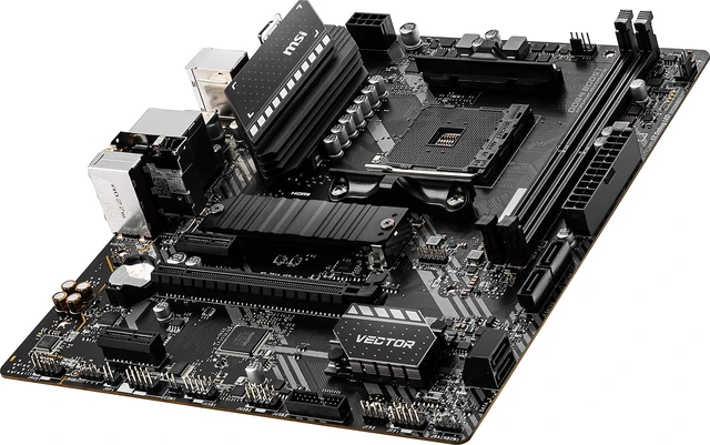Alt view image 7 of 7 - MSI MAG A520M Vector WiFi Gaming Motherboard (AMD AM4, DDR4, PCIe 3.0, SATA 6Gb/s, 1* M.2, USB 3.2 Gen 1, HDMI/DP, WiFi 5, Micro-ATX)