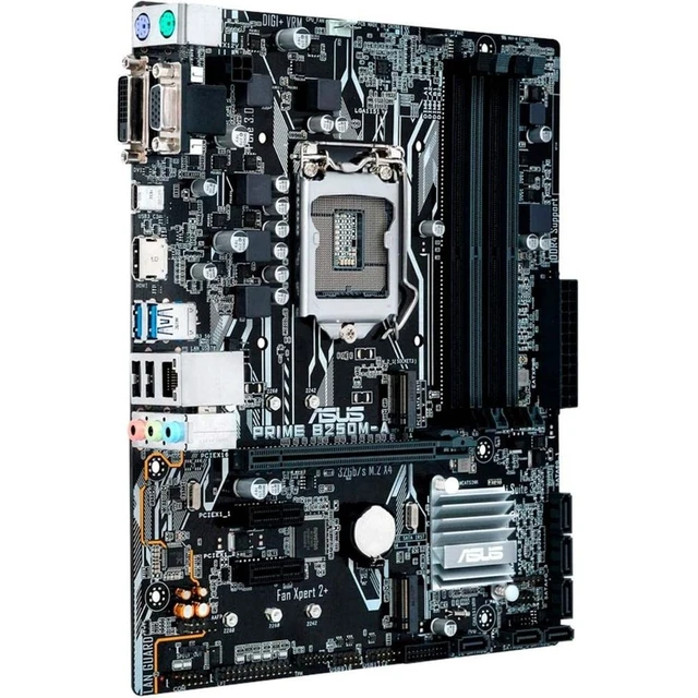 Alt view image 3 of 5 - ASUS Prime B250M-A LGA1151 DDR4 HDMI DVI VGA M.2 B250 mATX Motherboard with USB 3.1