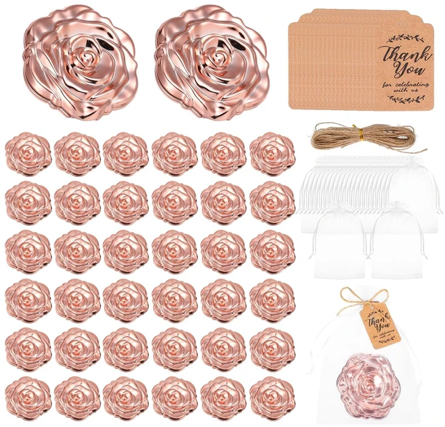 Main image of Yuunheg 36 Sets Quinceanera Party Favors for Guests Rose Gold Compact Mirror Bulk for 15th Birthday Sweet Souvenir Gifts with Thank You Cards for Wedding Reception Party