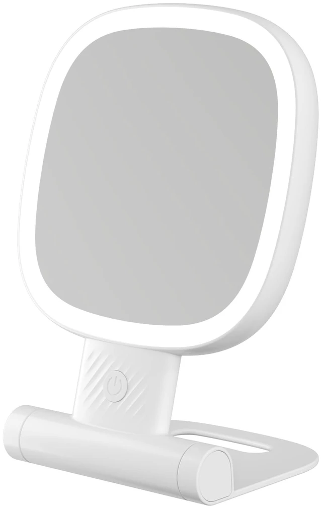 Main image of deweisn Lighted Makeup Mirror with 10X Magnification Rechargable with 2000mA 3 Colors with Adjustable Brightness Standable Base,Hook, Portable Travel Mirror