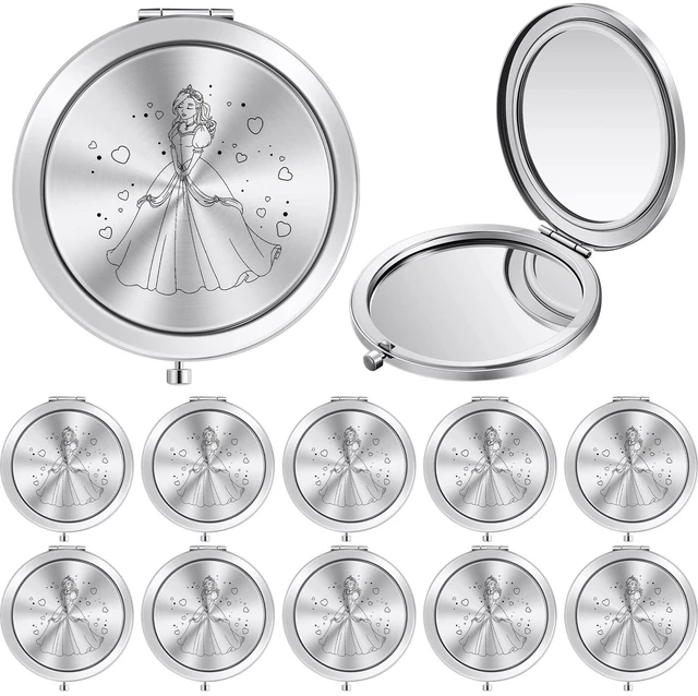Main image of Taiyin 24 Pcs Quinceanera Party Favors for Guests Baptism Compact Mirror Favor Round Hand Makeup Mirror Quinceanera Gifts for 15 Year Old Girl Sweet 15 Birthday Gift for Guest(Silver)