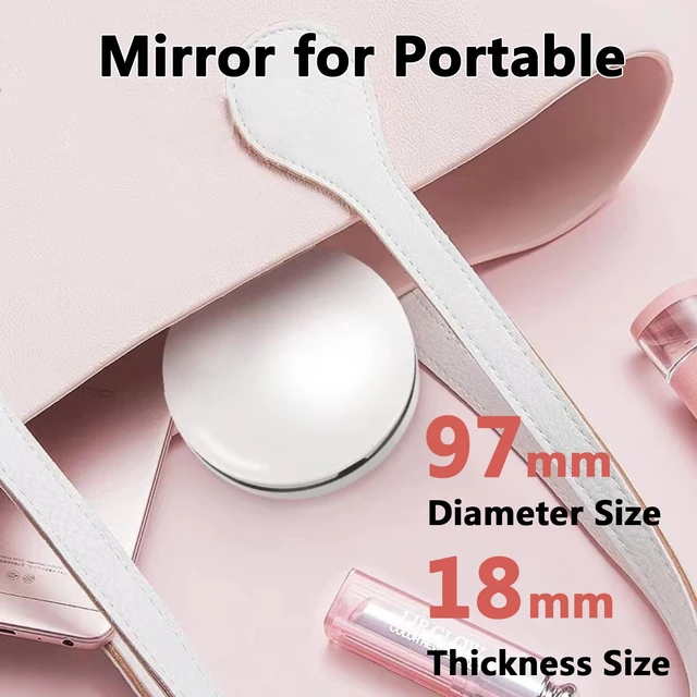 Alt view image 4 of 7 - Mirror Camera with Light, 2X Magnification, Travel Makeup, 3.5in Pocket Size, for Sunscreen Testing
