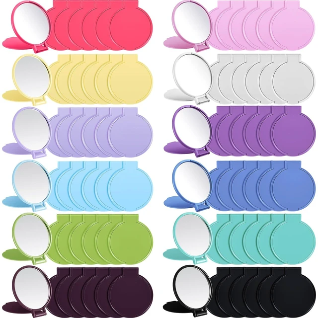 Main image of Jetec 240 Pieces Compact Mirrors Gifts Bulk,12 Colors | Small Pocket Mirrors, Mini Portable Folding Makeup Mirrors for Travel Purse, Party Favors, Wedding Birthday Goodie Bags Gifts